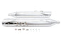 Wyatt Gatling Muffler Set Chrome with Chrome Slash Up Tips