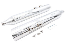 Load image into Gallery viewer, Wyatt Gatling Muffler Set Chrome with Chrome Slash Up Tips