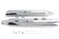 Wyatt Gatling Muffler Set Chrome with Chrome Slash Up Tips