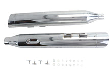 Load image into Gallery viewer, Wyatt Gatling Muffler Set Chrome with Chrome Slash Up Tips