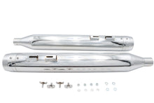 Load image into Gallery viewer, Wyatt Gatling Muffler Set Chrome with Chrome Rocket Booster