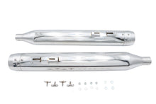 Load image into Gallery viewer, Wyatt Gatling Muffler Set Chrome with Chrome Rocket Booster