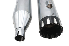 Load image into Gallery viewer, Wyatt Gatling Muffler Set Chrome With Black Revolver Tips