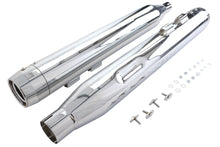 Load image into Gallery viewer, Wyatt Gatling Muffler Set Chrome with Chrome Rocket Booster