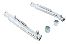 Load image into Gallery viewer, Chrome 20 inch Megaphone Upsweep Slip On Muffler Set