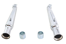 Load image into Gallery viewer, Chrome 20 inch Megaphone Upsweep Slip On Muffler Set