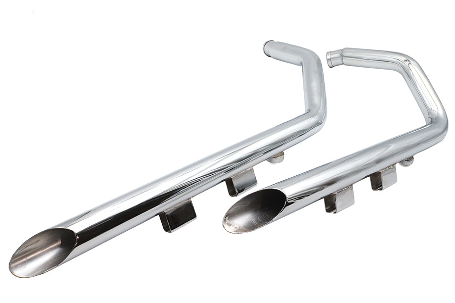 Ultima Exhaust 2 inch Drag Pipe Set Slash Cut Ends