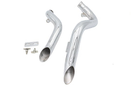 Big Growl Exhaust Drag Pipe Short Shots Chrome