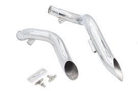 Big Growl Exhaust Drag Pipe Short Shots Chrome
