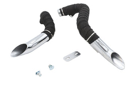 Big Growl Exhaust Drag Pipe Short Shots Chrome