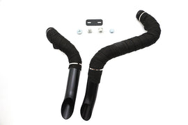 Big Growl Exhaust Drag Pipe Short Shots Black