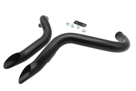 Big Growl Exhaust Drag Pipe Short Shots Black
