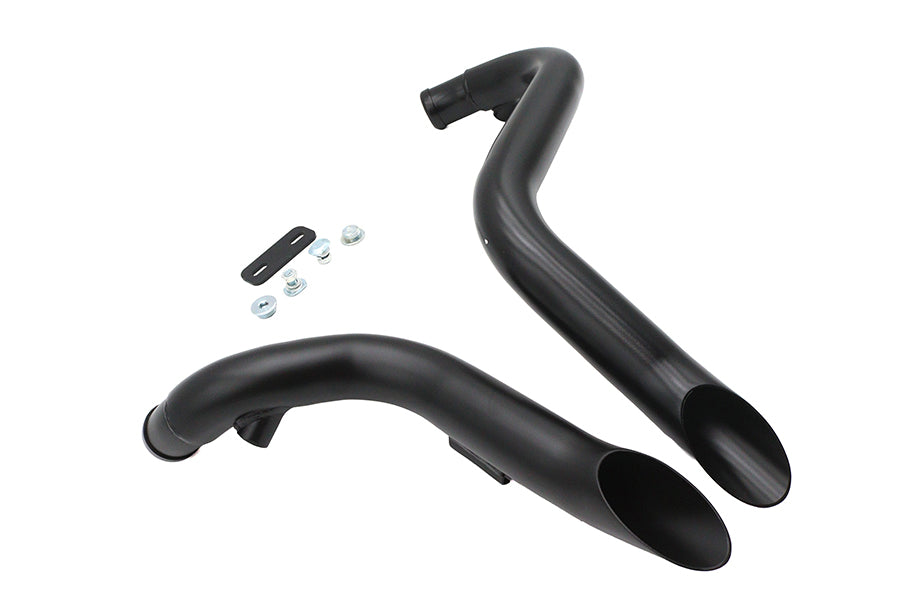 Big Growl Exhaust Drag Pipe Short Shots Black