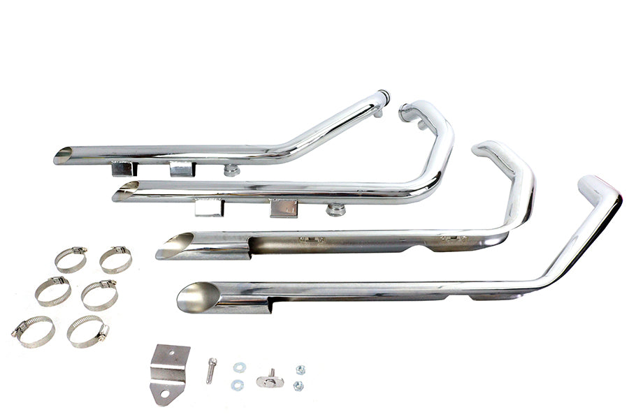Factory Sample MCM Illusion Drag Pipe Set Chrome