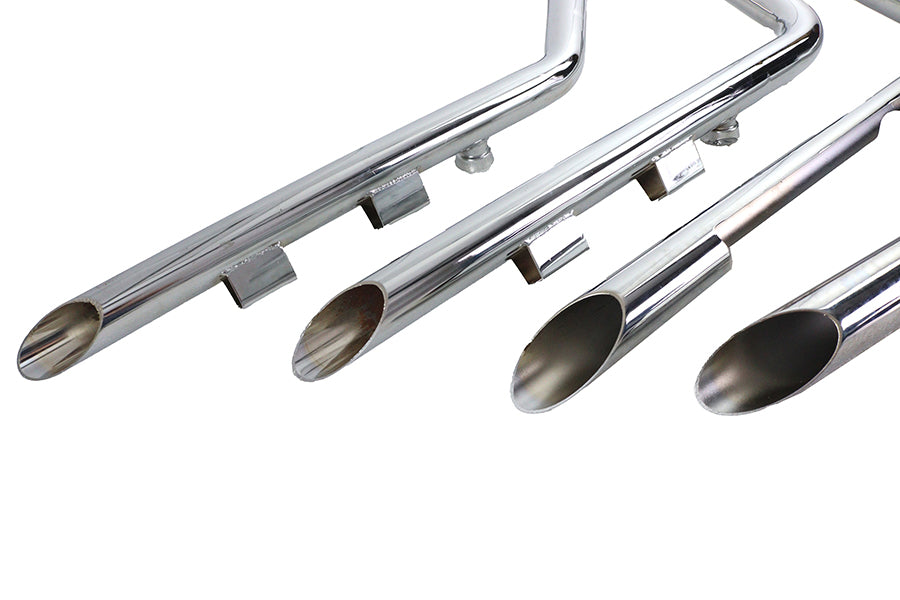 Factory Sample MCM Illusion Drag Pipe Set Chrome