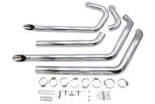Load image into Gallery viewer, Wyatt Gatling FXST Street Fighter Drag Pipe Set Chrome