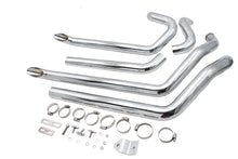 Load image into Gallery viewer, Wyatt Gatling FXST Street Fighter Drag Pipe Set Chrome