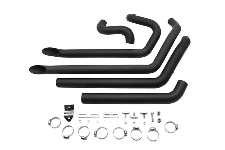 Wyatt Gatling FXST Street Fighter Drag Pipe Set Black