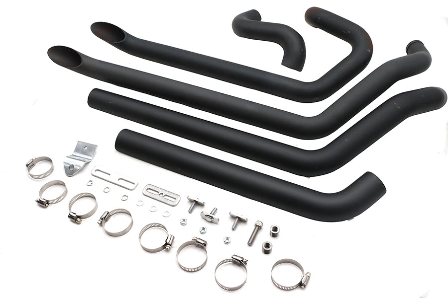 Wyatt Gatling FXST Street Fighter Drag Pipe Set Black