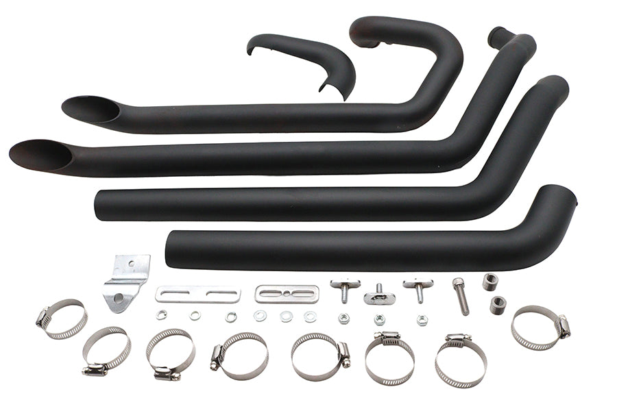 Wyatt Gatling FXST Street Fighter Drag Pipe Set Black