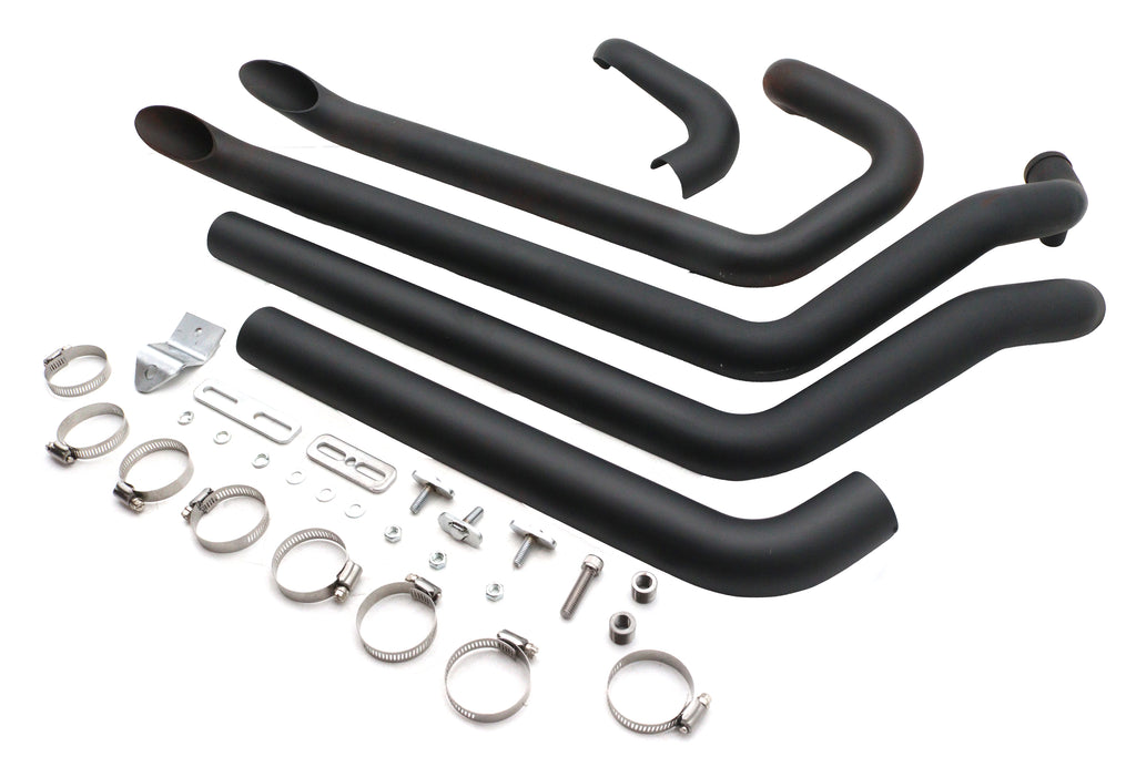 Wyatt Gatling FXST Street Fighter Drag Pipe Set Black