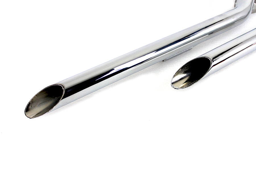 Wyatt Gatling Exhaust Drag Pipe Set Slash Cut Ends
