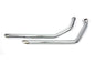 MCM Exhaust Drag Pipe Set Slash Cut Chrome