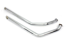 Load image into Gallery viewer, MCM Exhaust Drag Pipe Set Slash Cut Chrome
