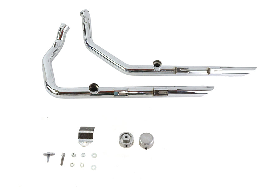 Wyatt Gatling Exhaust Drag Pipe Set Slash Cut