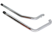 Load image into Gallery viewer, Exhaust Drag Pipe Set with Short Black Slash Tips