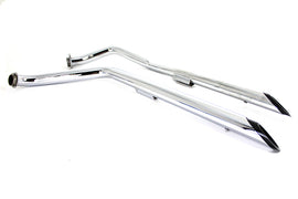 MCM Exhaust Drag Pipe Set with Black Tips