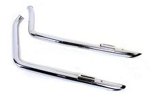 Load image into Gallery viewer, Exhaust Drag Pipe Set with Short Black Slash Tips