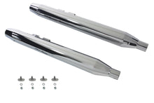 Load image into Gallery viewer, Muffler Set With Chrome Long Tapered End Tips