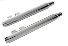 Load image into Gallery viewer, Muffler Set With Chrome Short Tapered End Tips