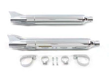 Load image into Gallery viewer, Replica Fishtail Muffler Set Chrome