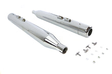 Load image into Gallery viewer, 4 inch Muffler Set with Chrome Hollow Point End Tips