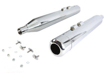 Load image into Gallery viewer, 4 inch Muffler Set with Chrome Hollow Point End Tips