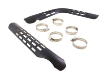 Load image into Gallery viewer, Exhaust Heat Shield Set Perforated Style Black