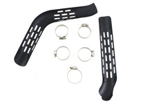 Load image into Gallery viewer, Exhaust Heat Shield Set Perforated Style Black