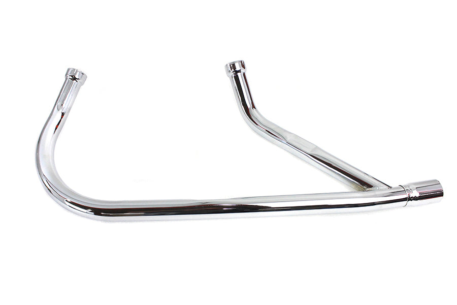 Replica 2 into 1 Exhaust Header Pipe Set Chrome