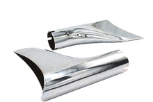 Load image into Gallery viewer, Chrome Fishtail Tip Set for 1-3/4 inch Muffler