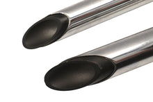 Load image into Gallery viewer, Exhaust Drag Pipe Set Chrome with Black Slash Tips