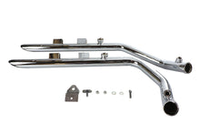 Load image into Gallery viewer, Wyatt Gatling Exhaust Drag Pipe Set Slash Cut Chrome