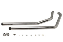 Load image into Gallery viewer, Exhaust Drag Pipe Set with Short Straight Cut Black Tips