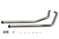 Exhaust Drag Pipe Set with Short Straight Cut Black Tips