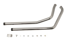 Load image into Gallery viewer, Exhaust Drag Pipe Set with Short Straight Cut Black Tips