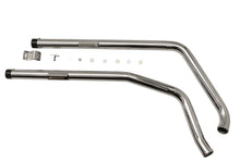 Load image into Gallery viewer, Exhaust Drag Pipe Set with Short Straight Cut Black Tips