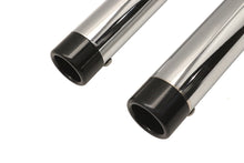 Load image into Gallery viewer, Exhaust Drag Pipe Set with Short Straight Cut Black Tips