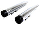 Wyatt Gatling Muffler Set Chrome with Black Stub Nose Tip
