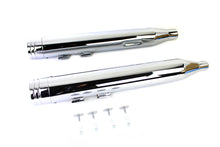 Load image into Gallery viewer, Wyatt Gatling Muffler Set Chrome with Chrome 2 Ring Comet